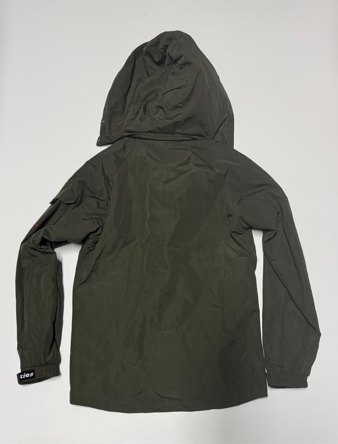 여성 정품 디키즈 오리지널 나일론 후드 바람막이 카키 상품이미지2