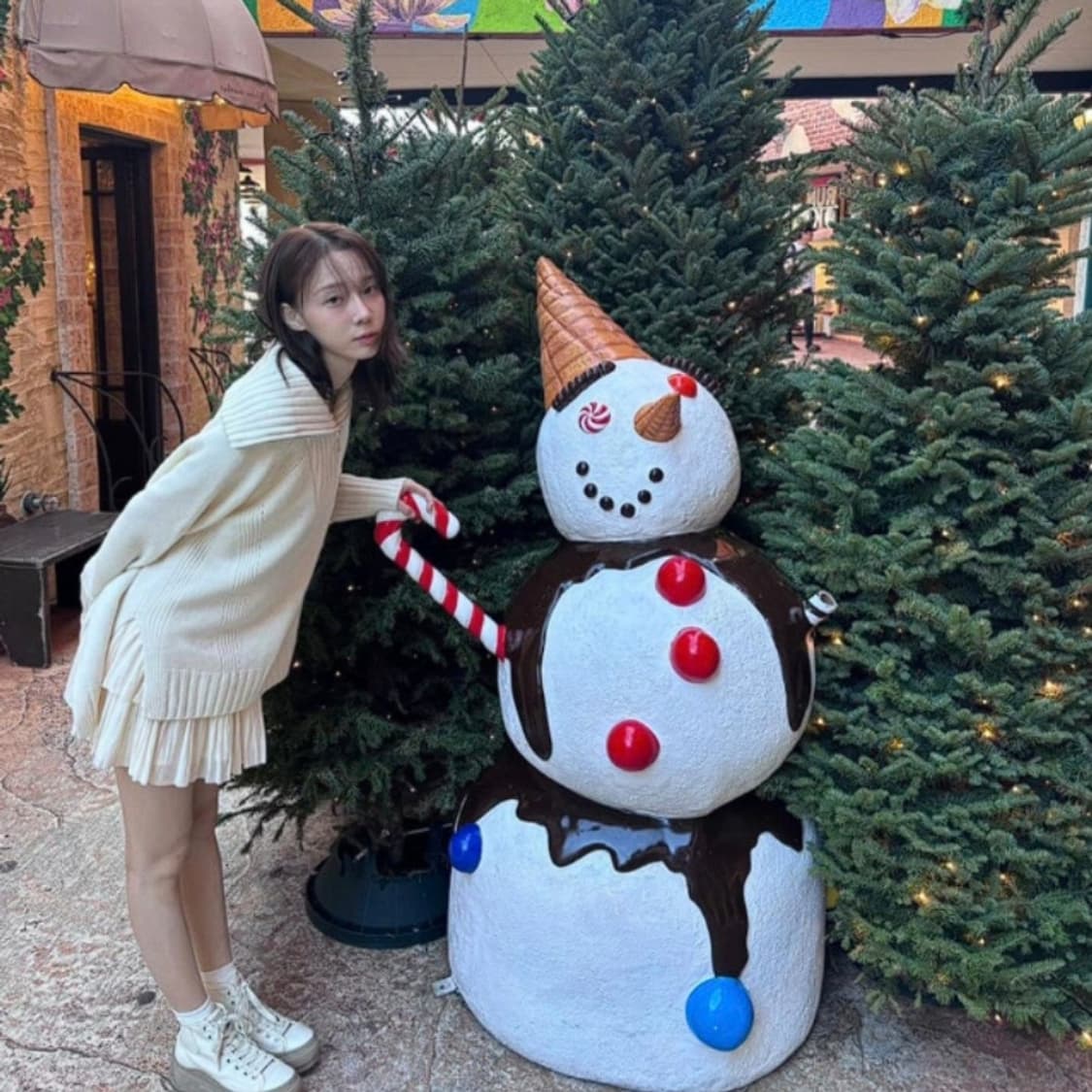 베르니스 23 빅카라 반집업 니트 상품이미지3