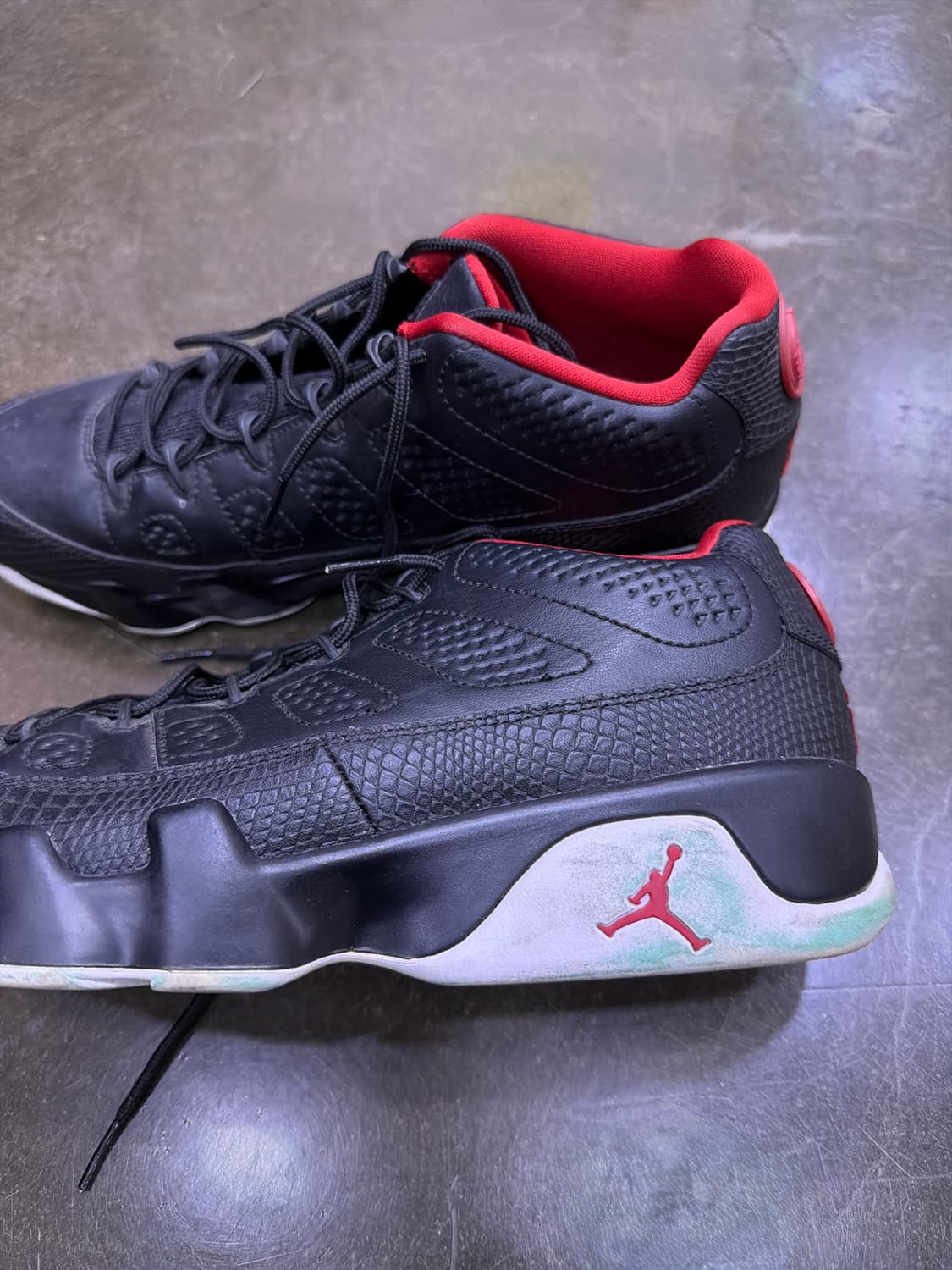 조던 에어조던 9 레트로 로우 블랙/레드 브레드 280 상품이미지6