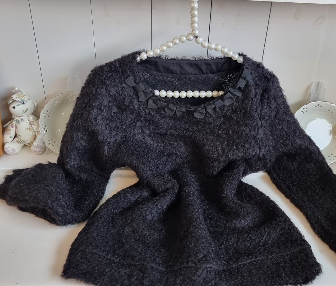 리본퍼 블라우스 상품이미지3