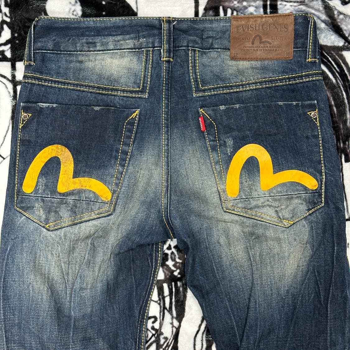 EVISU 에비수 워싱 시그니처 팬츠 상품이미지7