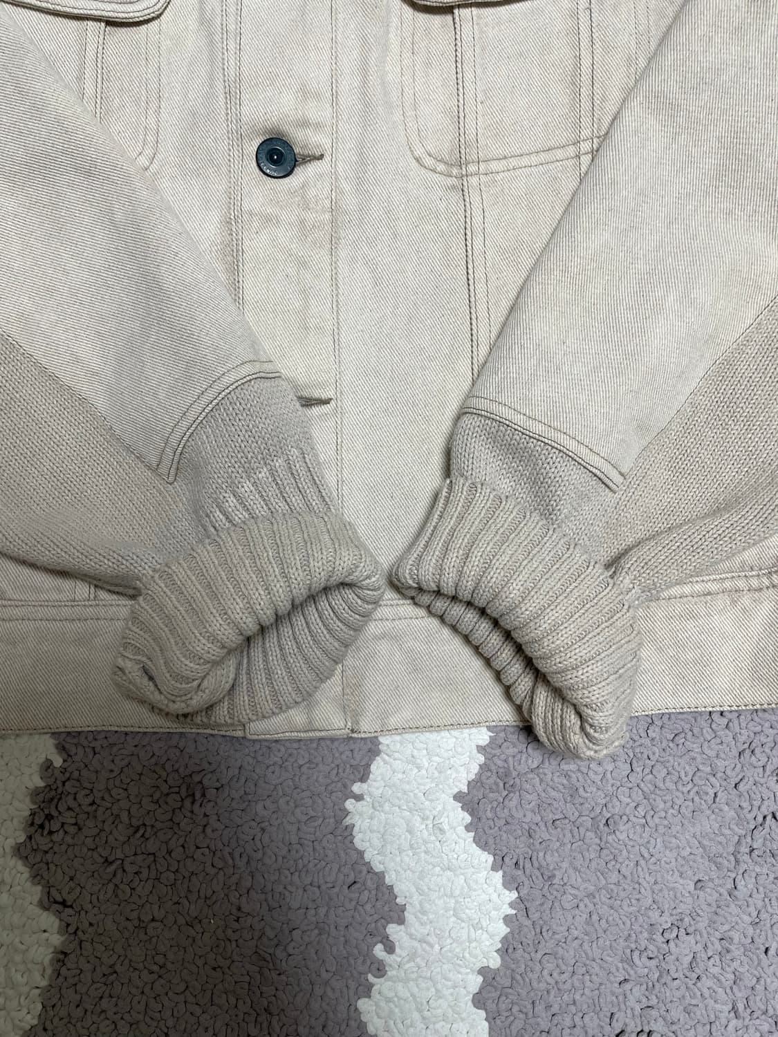 아워레가시 퓨즈 자켓 고스트 아틱 워시 데님 48 사이즈 상품이미지4