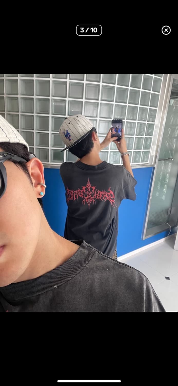 DESIGN LOGO TEE 브랜드 디자인 로고 티셔츠 L/XL 상품이미지2