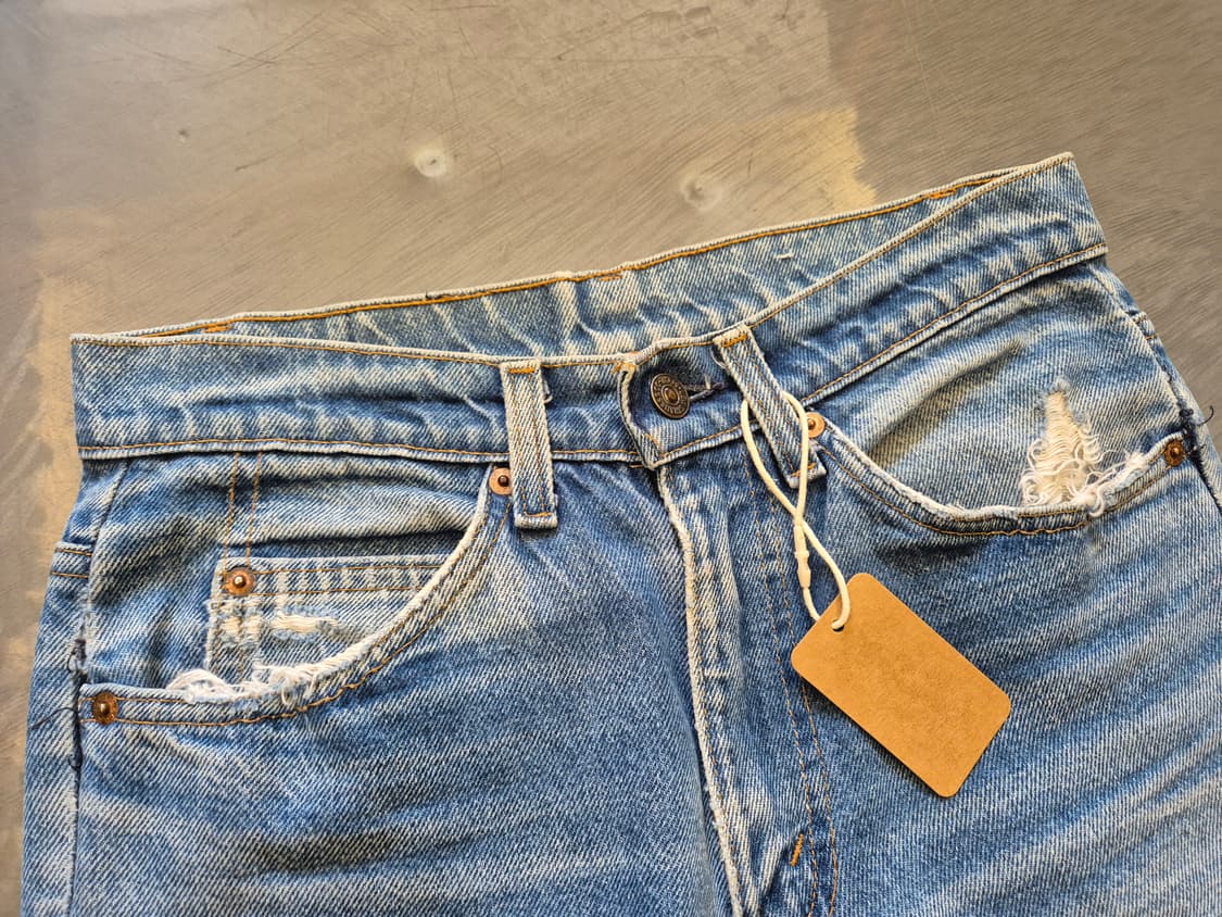 80s Levi's 517 오렌지탭 부츠컷 데님 팬츠 상품이미지7