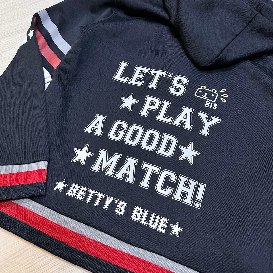 베티스블루 프린팅 져지 후드집업 상품이미지6