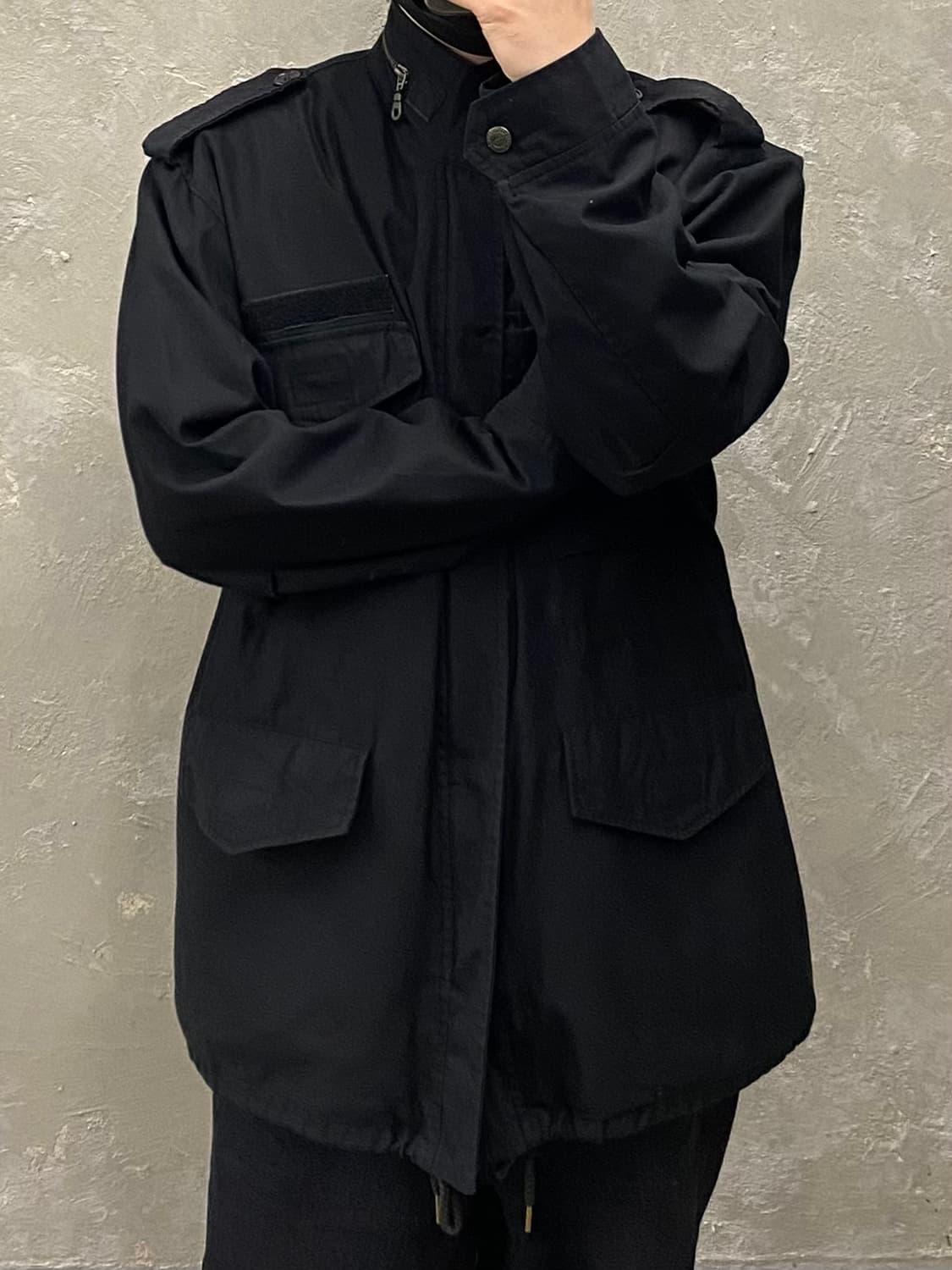 [XL] Vintage 빈티지 밀리터리 M65 블랙 코튼 필드자켓 상품이미지8