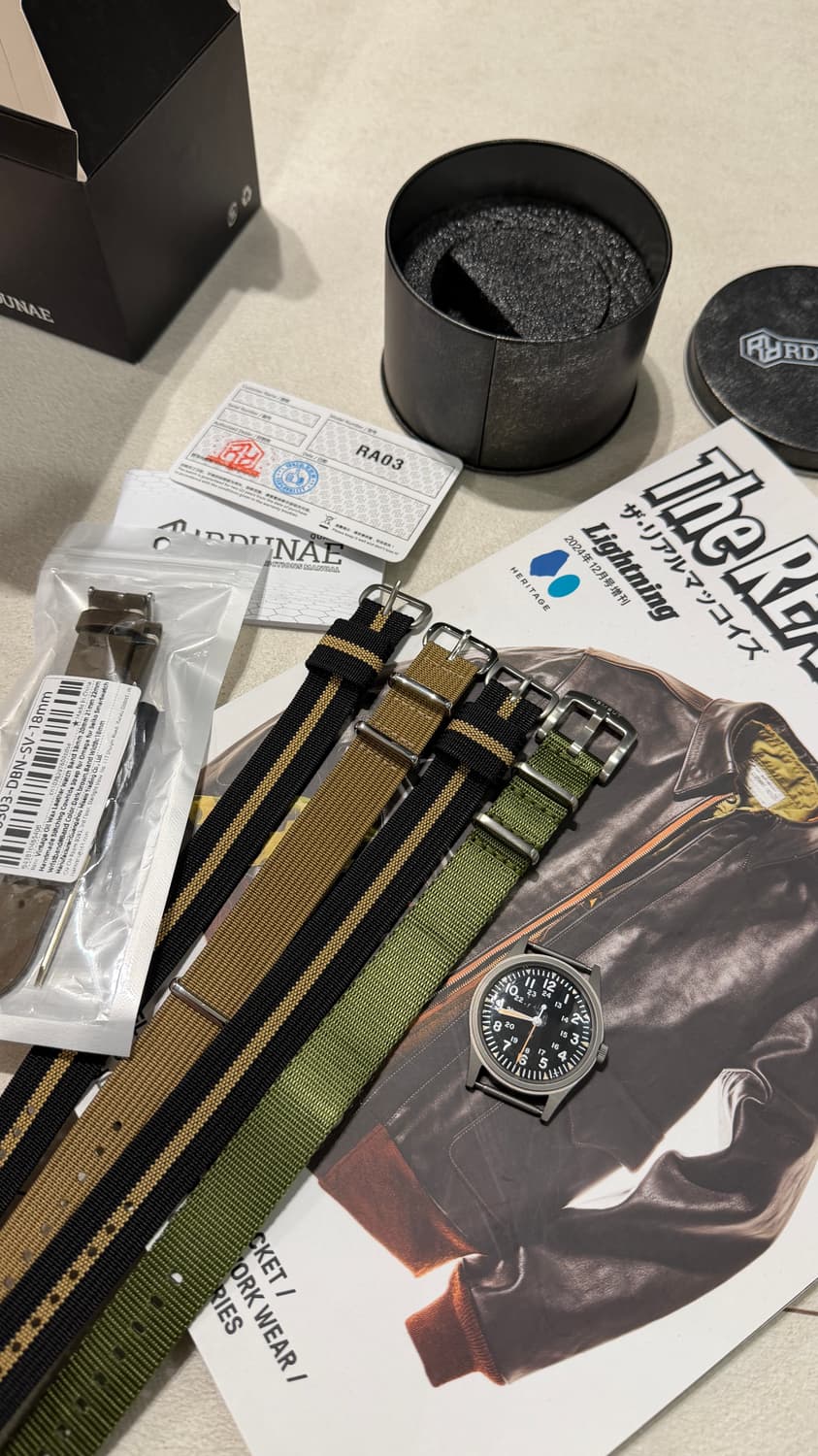 알던애 ra03 알던애 필드워치 카키필드 상품이미지1