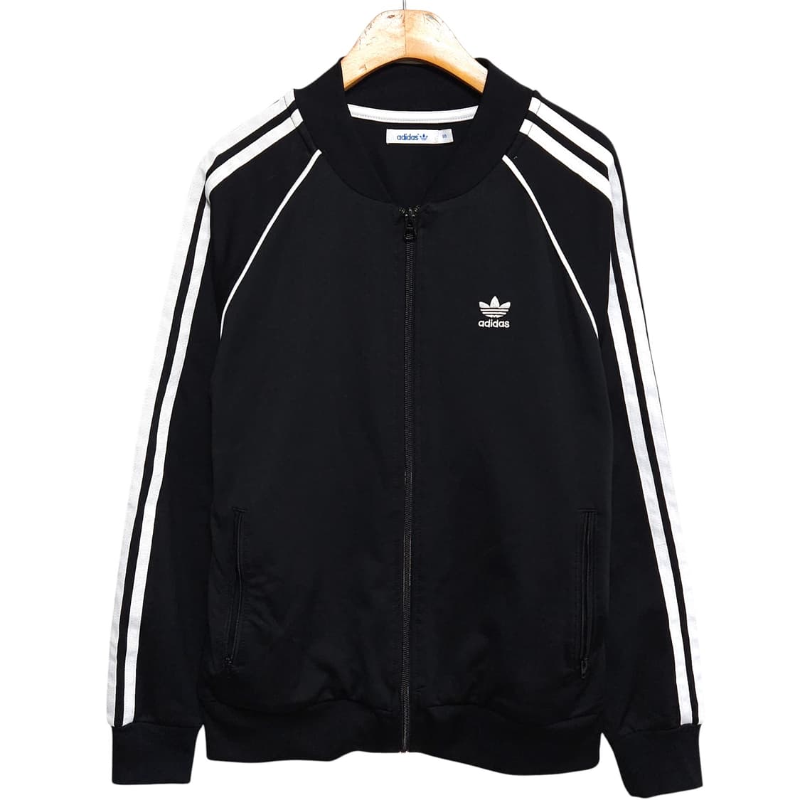 44~55)ADIDAS 아디다스 트레포일 블랙 져지 자켓 상품이미지1