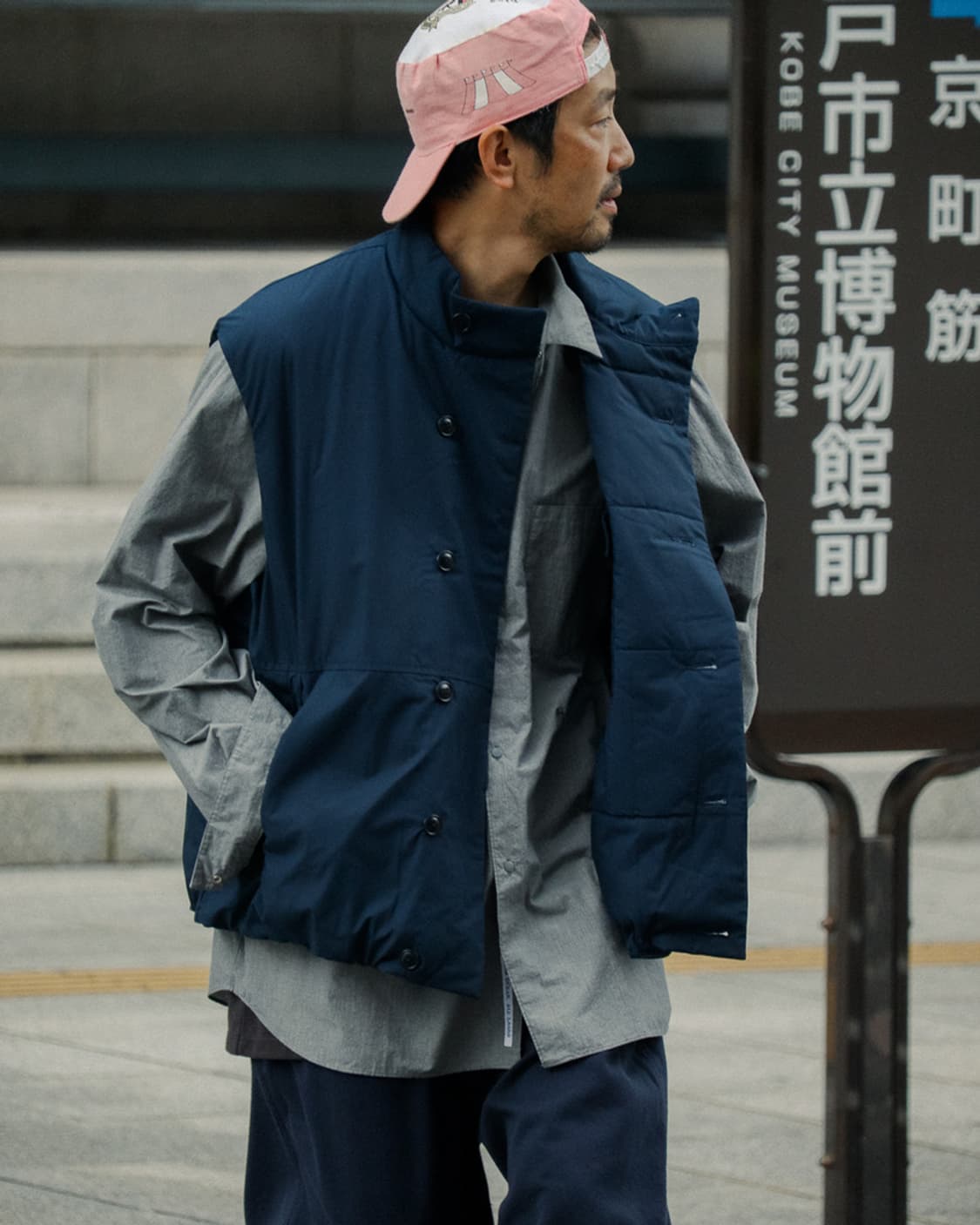 (XL) 나나미카 인술레이션 베스트 네이비 상품이미지1