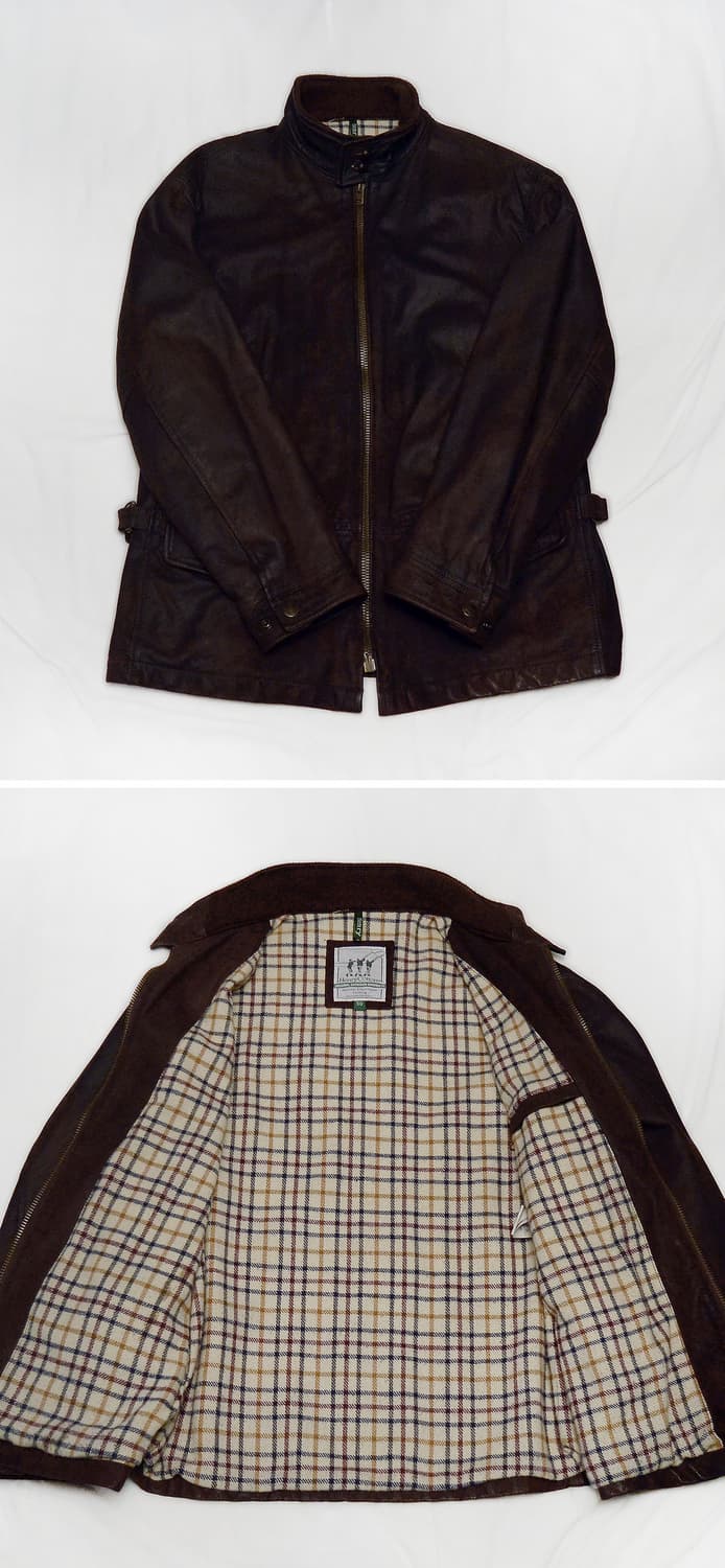 헨리코튼 오리지널 이태리 레더 클래식 헌팅 필드자켓 (50 / 105+) 상품이미지3