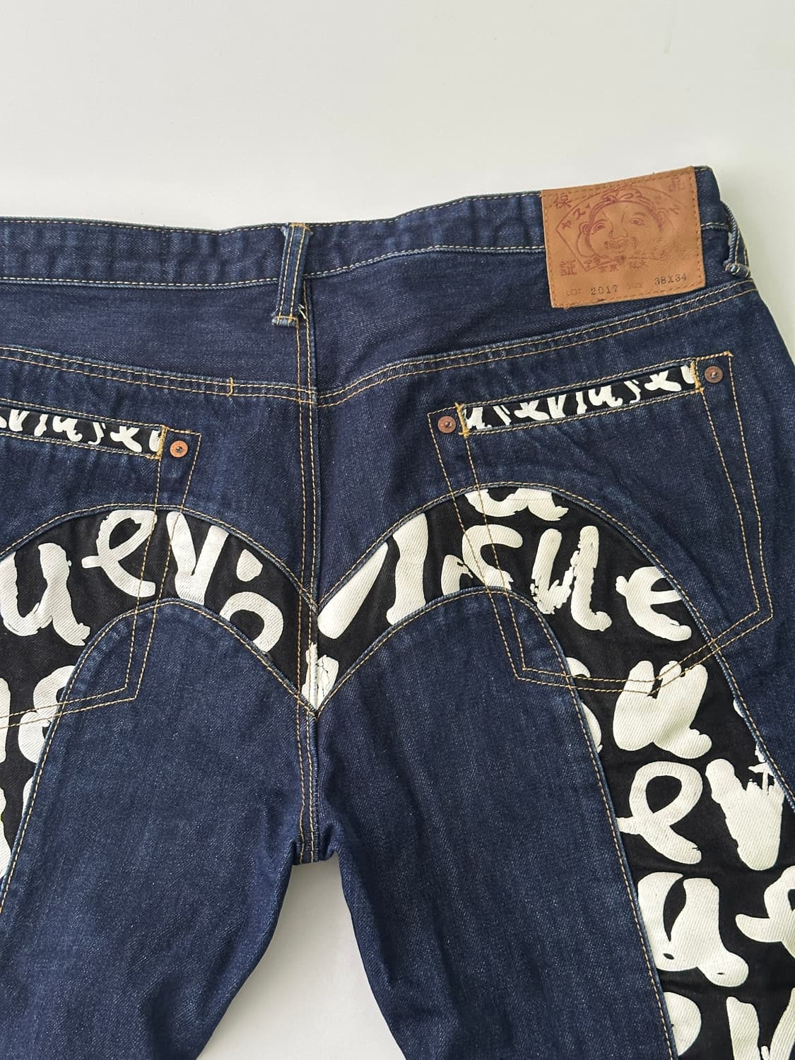 [38x34] Evisu 빅로고 데님 쇼츠 버뮤다 상품이미지2