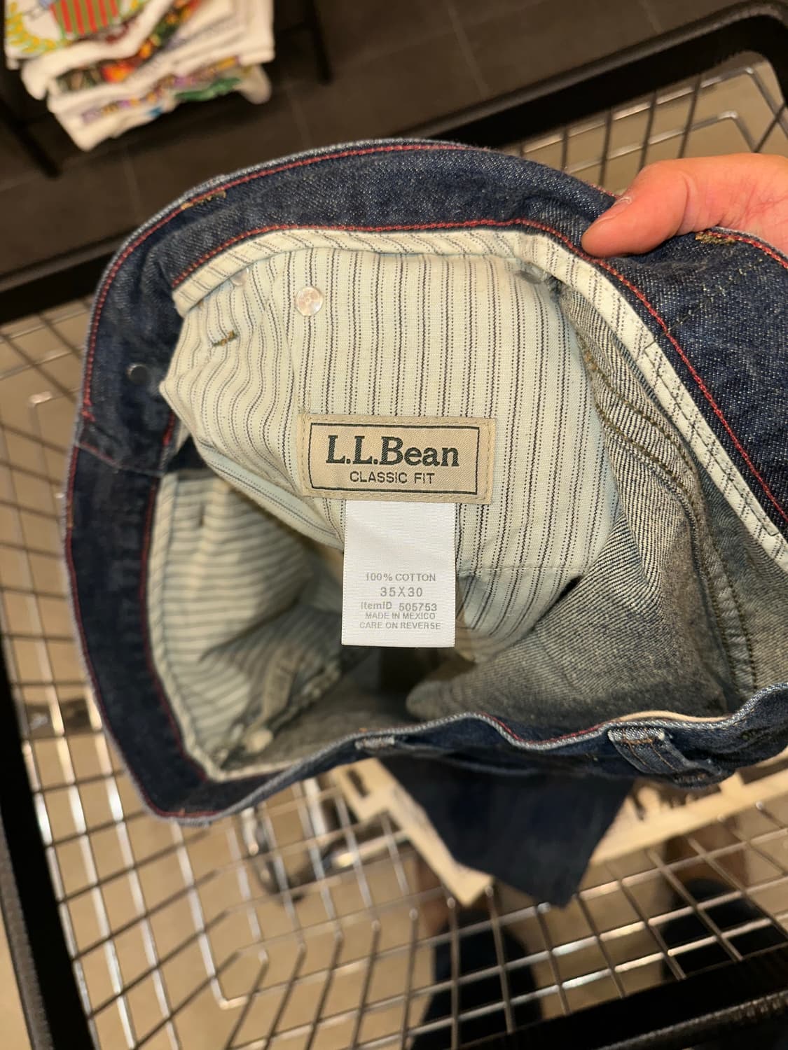 00’s LL Bean Mexico denim washed pants 상품이미지10