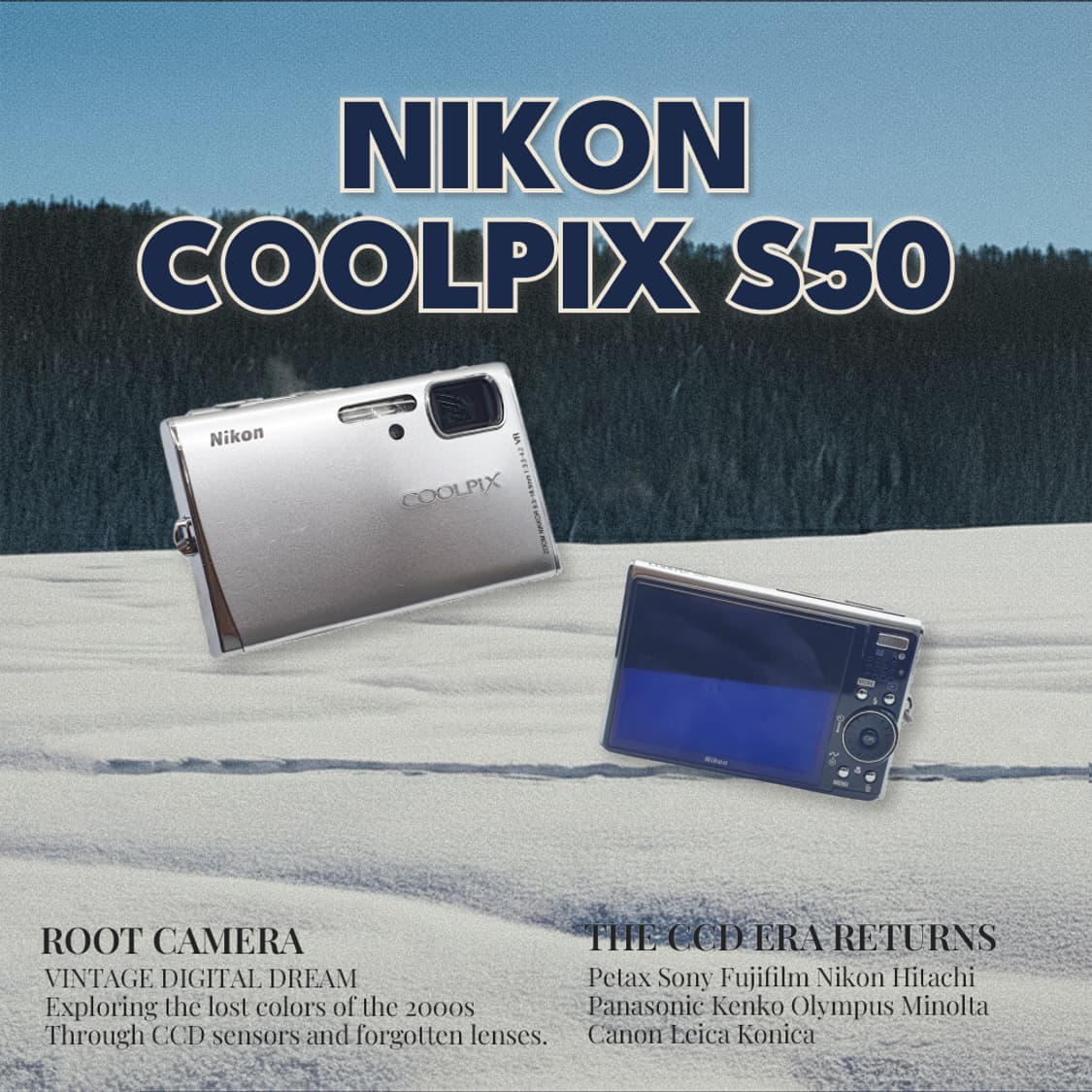 니콘 쿨픽스 S50 + 파우치 + 박스  빈티지 디카 디지털카메라 상품이미지1
