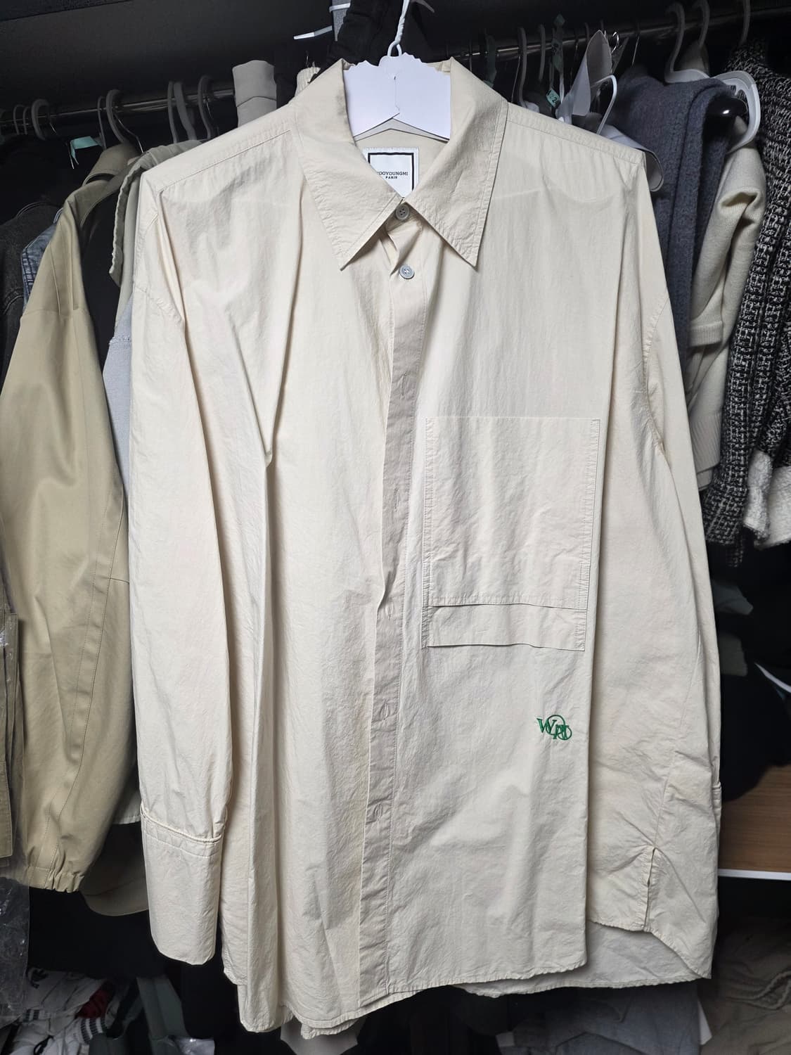 우영미 베이지 셔츠 50 상품이미지1