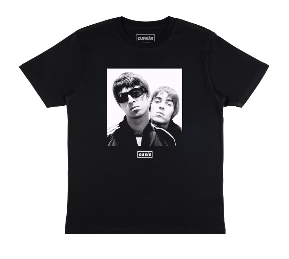 [L] 오아시스 (Oasis) 리암 & 노엘 블랙 티셔츠 상품이미지1