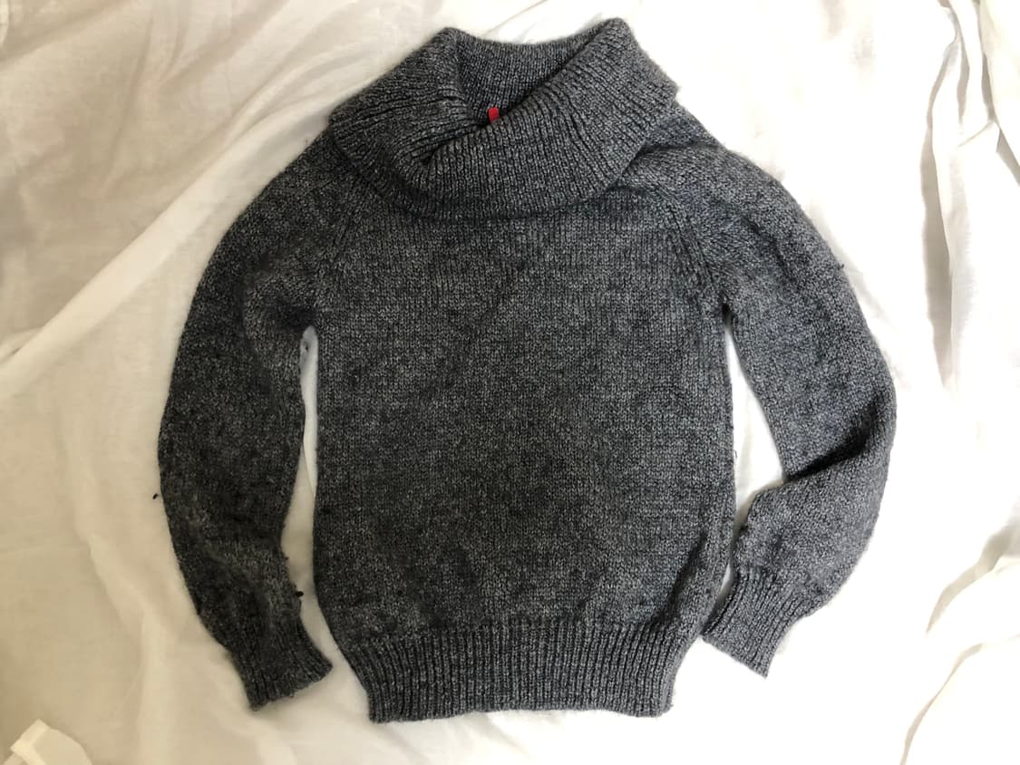 빈티지 모리걸 하이넥 니트 상품이미지1