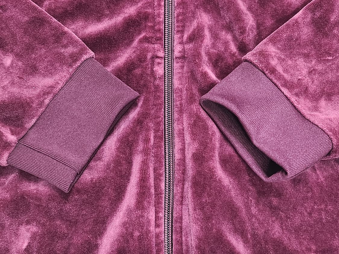 아디다스 올드스쿨 벨벳 버건디 트랙 자켓 져지 상품이미지8