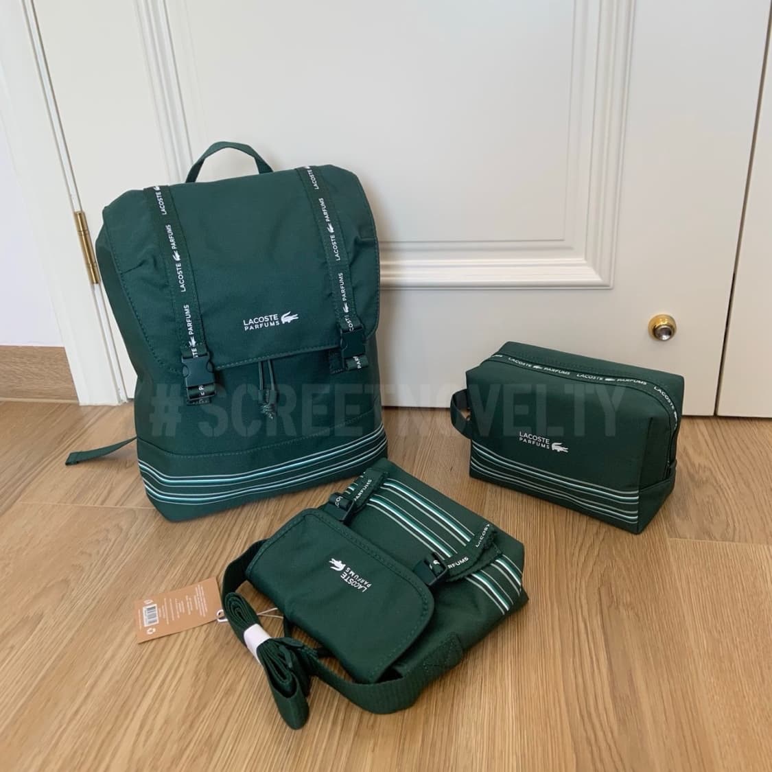 라코스테 퍼퓸 핸들 파우치 기프트 그린 상품이미지10