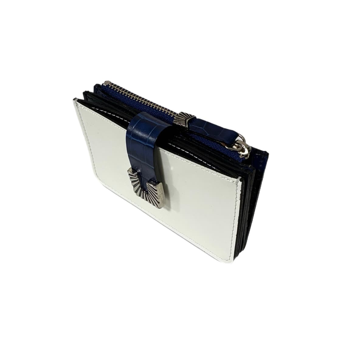 TOGA Archive Leather Wallet WH/BL 상품이미지2