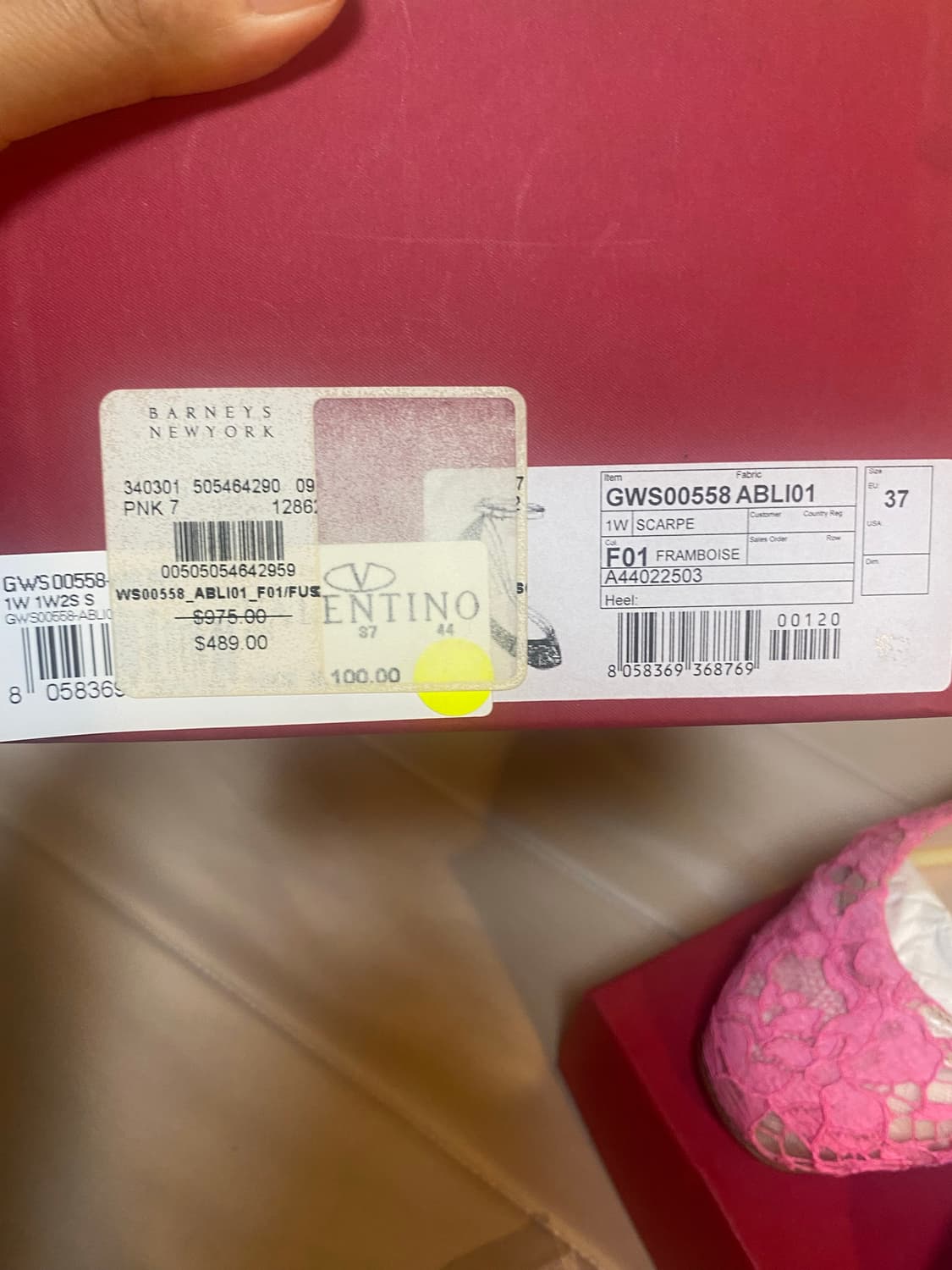 Valentino 발렌티노 정품 여성플랫단화 새상품 풀박스  37사이즈 상품이미지7