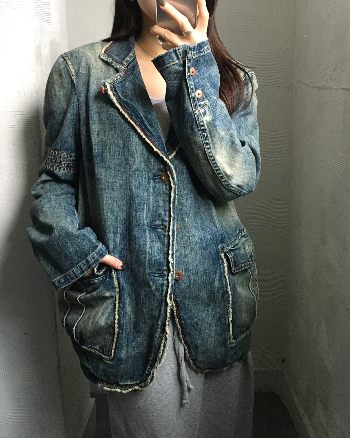 Marithe 마리떼 프랑소와 저버 데님 블레이져 자켓 상품이미지1