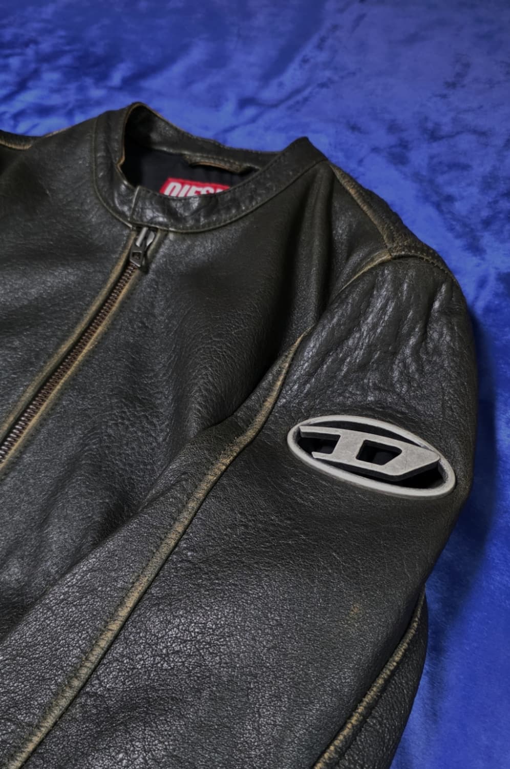 [48] 디젤 L-코브 레더 바이커 자켓 상품이미지2