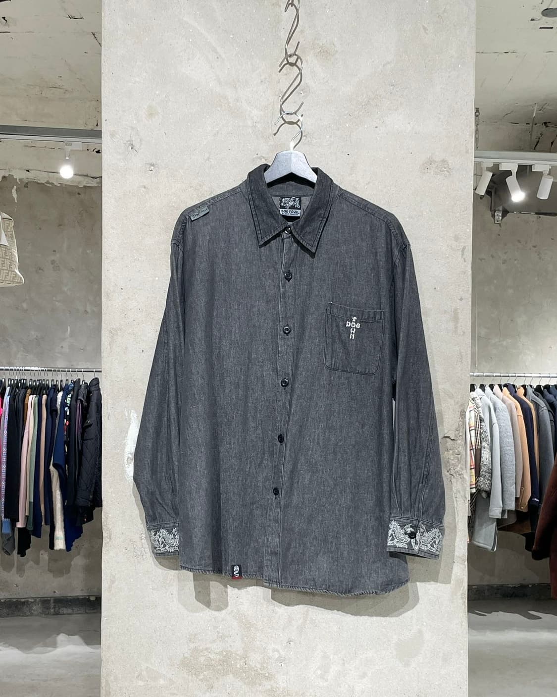 도그타운 흑청 오리엔탈 스트릿 데님 셔츠 상품이미지2