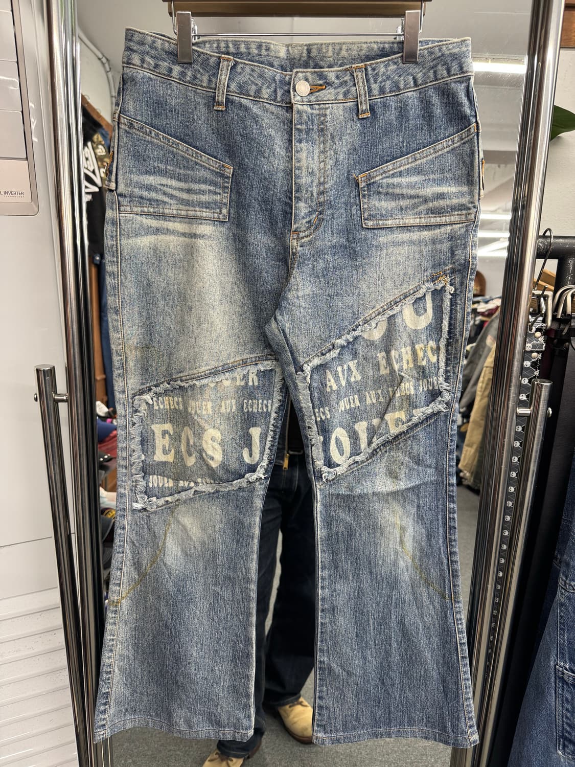 japanese vintage 여성 부츠컷 포켓데님팬츠 상품이미지1