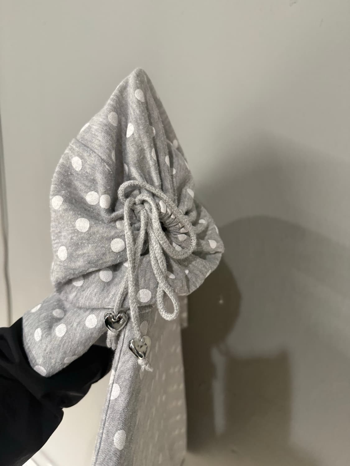 dot pattern kawaii printing hood zip-up 상품이미지8
