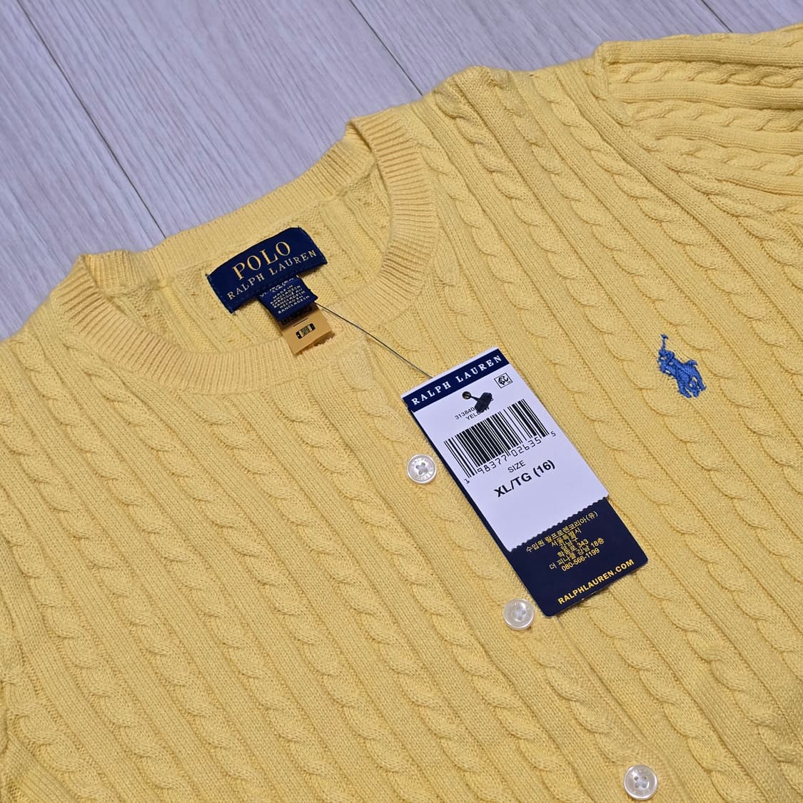 폴로 랄프로렌  걸즈 가디건 XL 새상품 상품이미지2