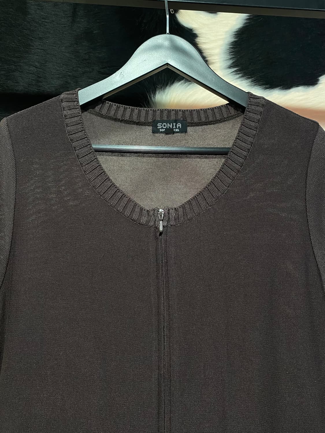 Sonia Rykiel 글리터 도트 디테일 니트 반팔 집업 상품이미지2