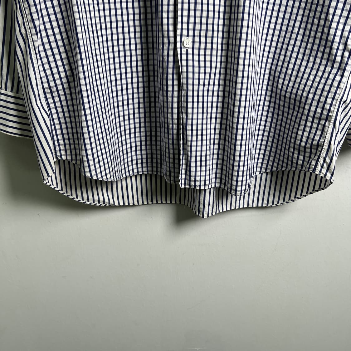 꼼데가르송 옴므 깅엄 체크 셔츠 M 상품이미지6