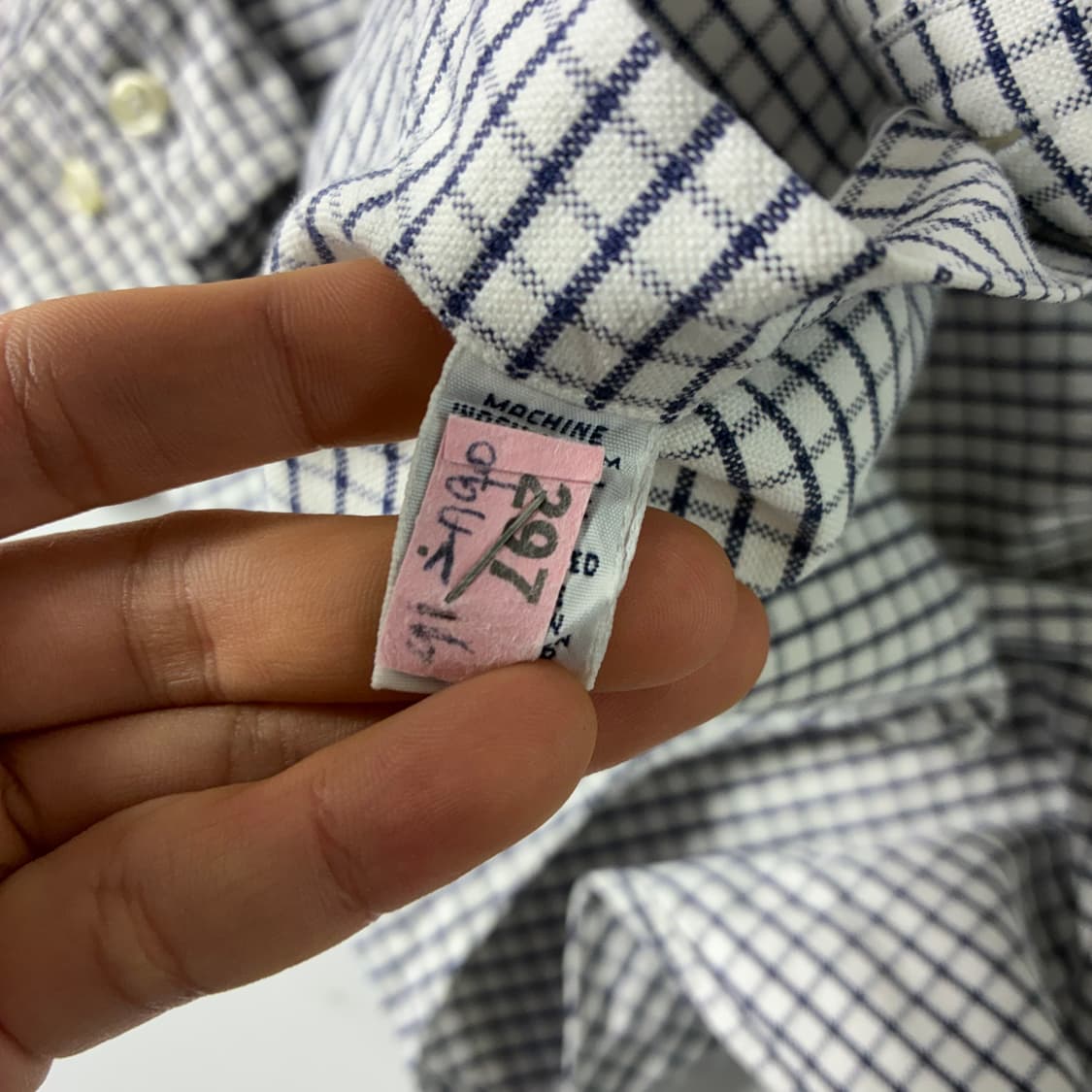 Polo 폴로 랄프로렌 화이트 깅엄 체크 옥스포드 셔츠 상품이미지5