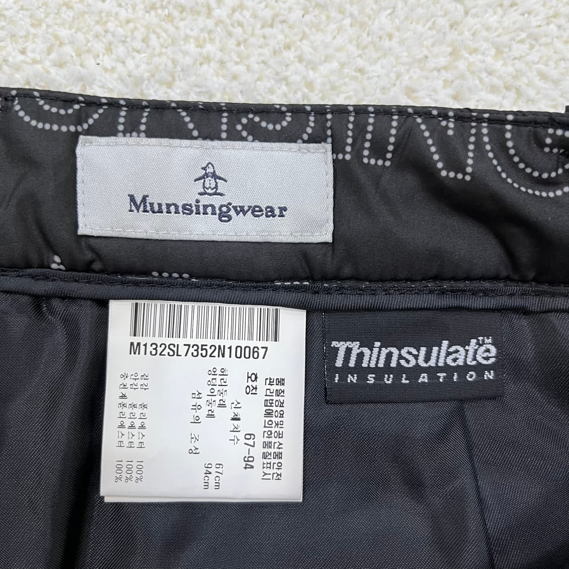 67 먼싱웨어 골프 여성 패딩 스커트 0303M 상품이미지3