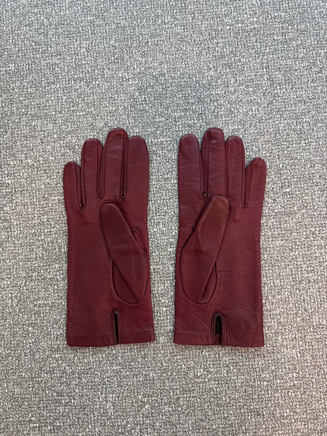 드리스 반 노튼 레더 글러브 버건디 L  상품이미지2