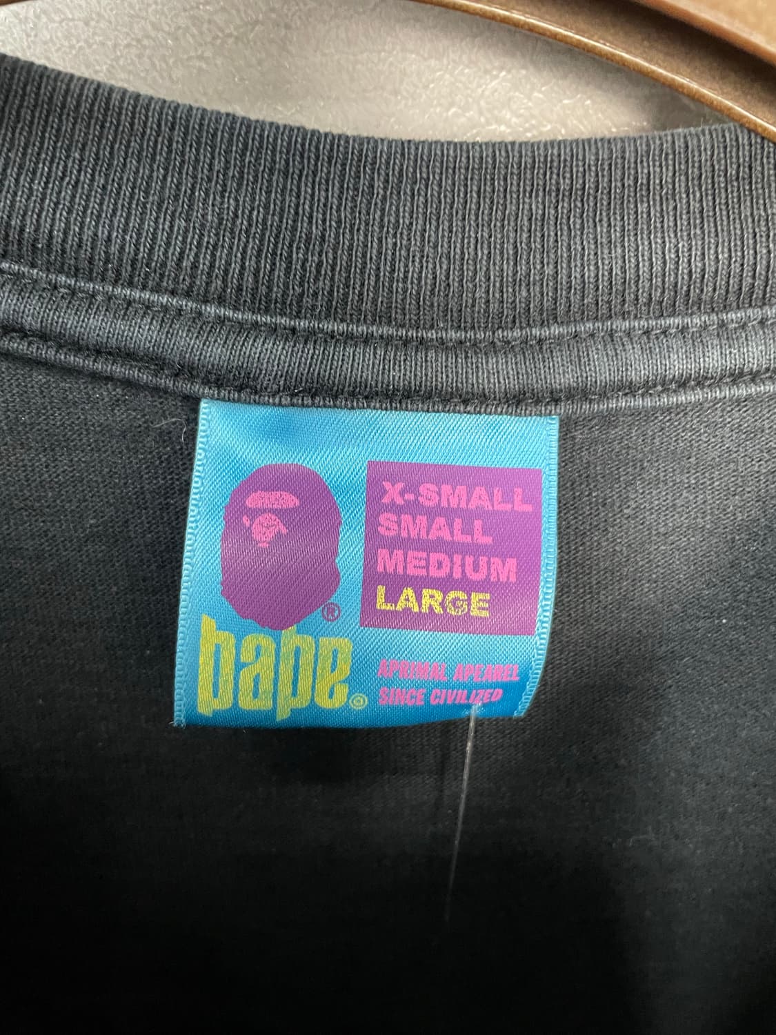 베이프 카모 빅 에이프 블랙 반팔 H2126 상품이미지8