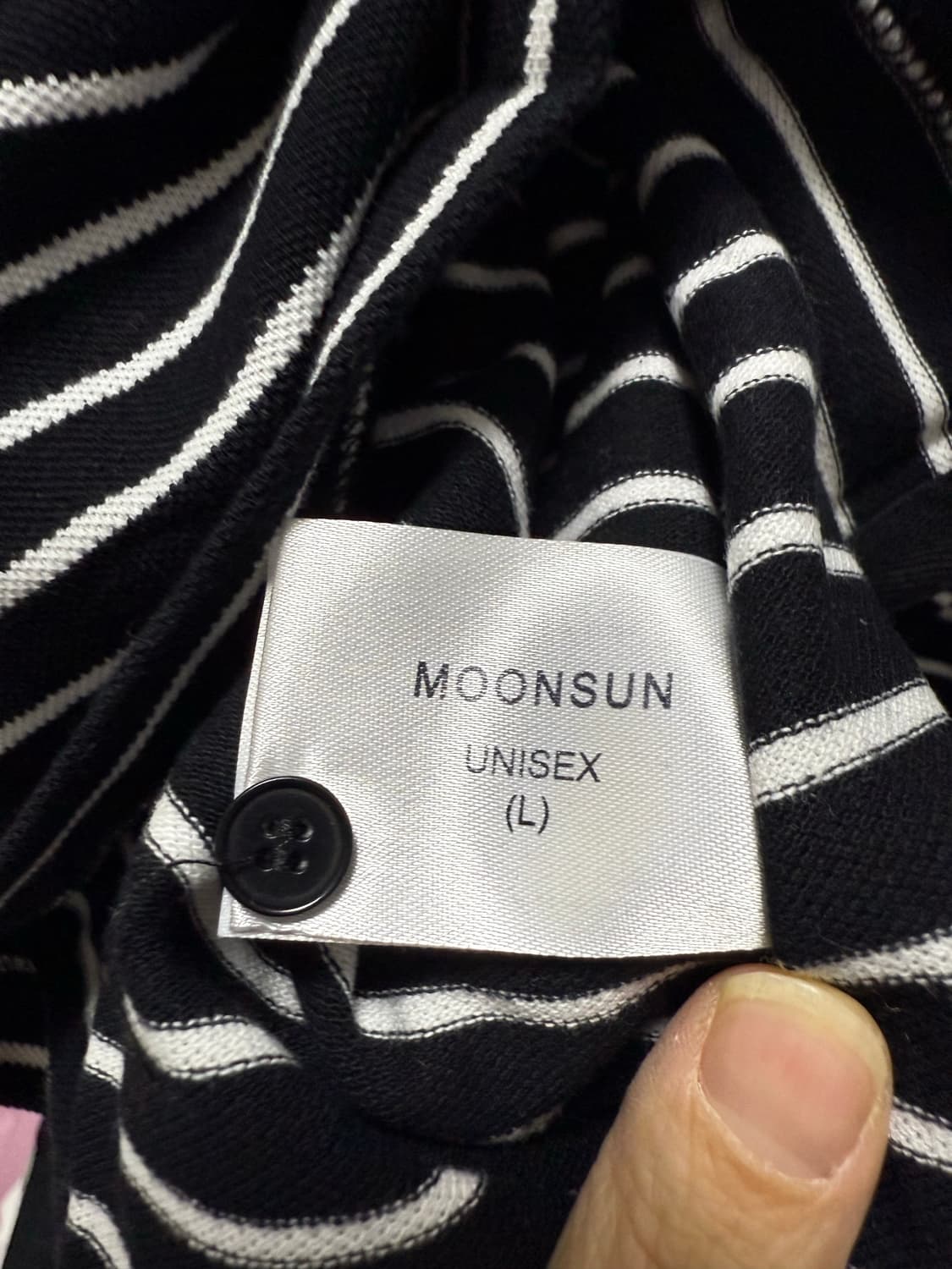 M.C UNISEX, Stripe PK Shirt 블랙 L사이즈 상품이미지4