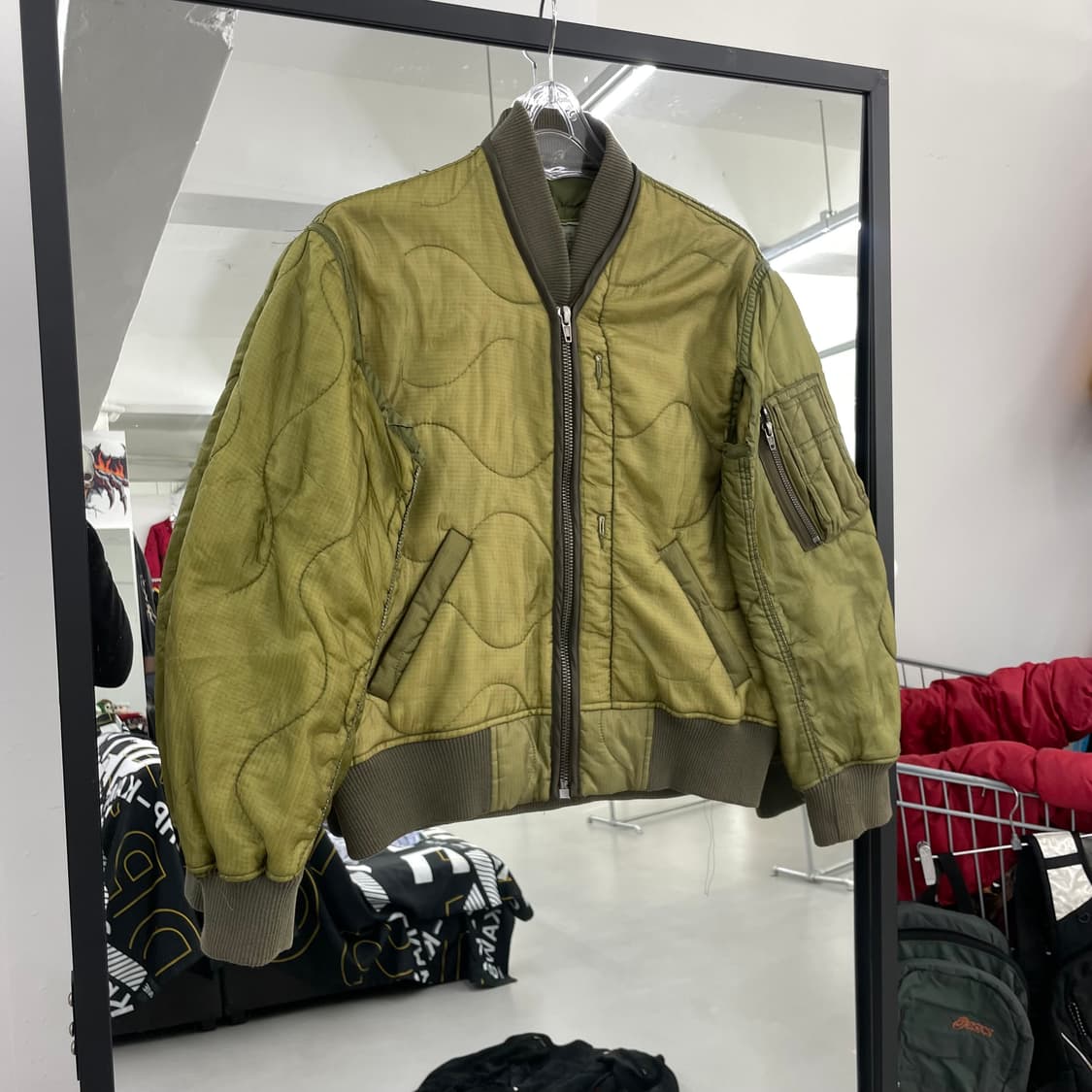 R13 알써틴 23FW M65 퀼팅 라이너 봄버 자켓 상품이미지3