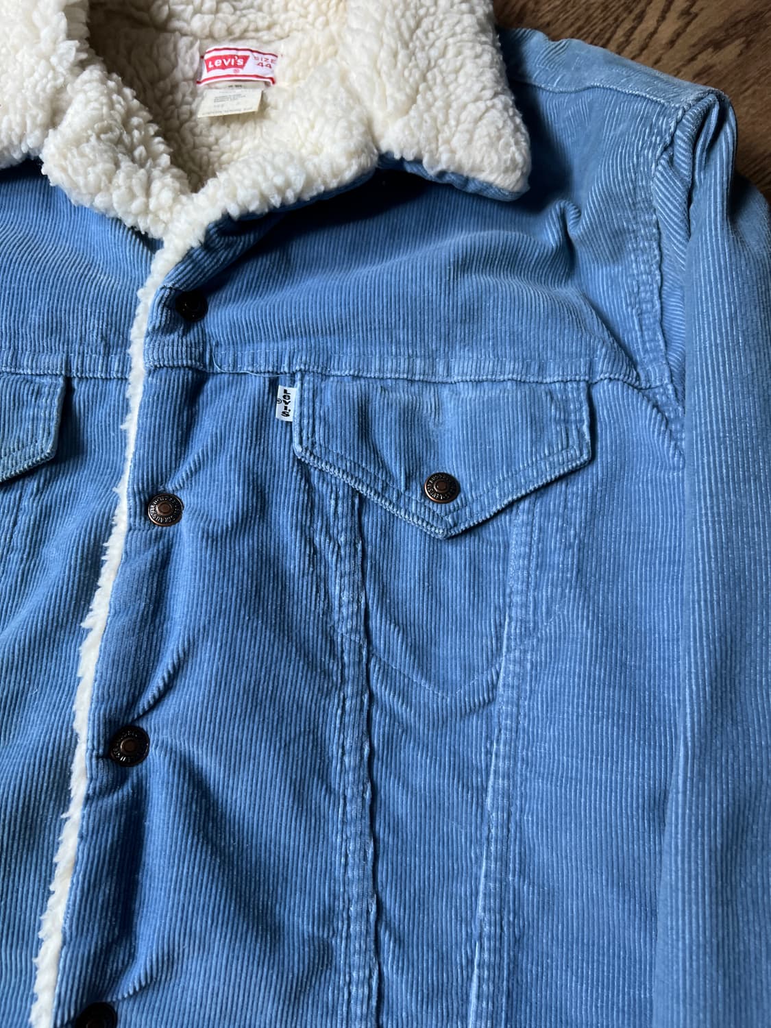 [M]70's 리바이스 USA  코듀로이 쉐르파 트러커 자켓 상품이미지4