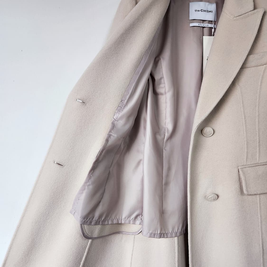 더케미 울 캐시미어 핸드메이드 롱 코트 [새상품] 상품이미지6