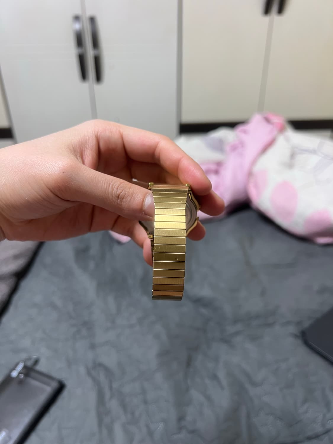 슈프림 x 타이맥스 콜라보 디지털 시계 골드 택포 상품이미지7