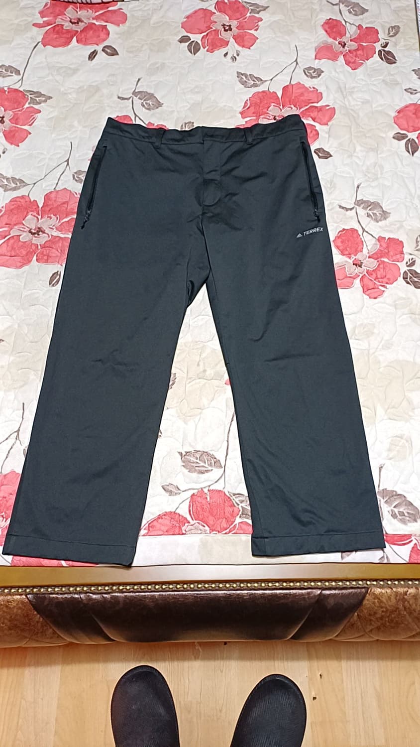 아디다스 짧은 춘추용방풍팬츠 실측35인치 기장89 상품이미지1