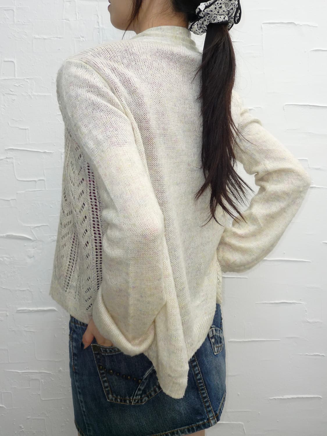 white open cardigan 상품이미지2
