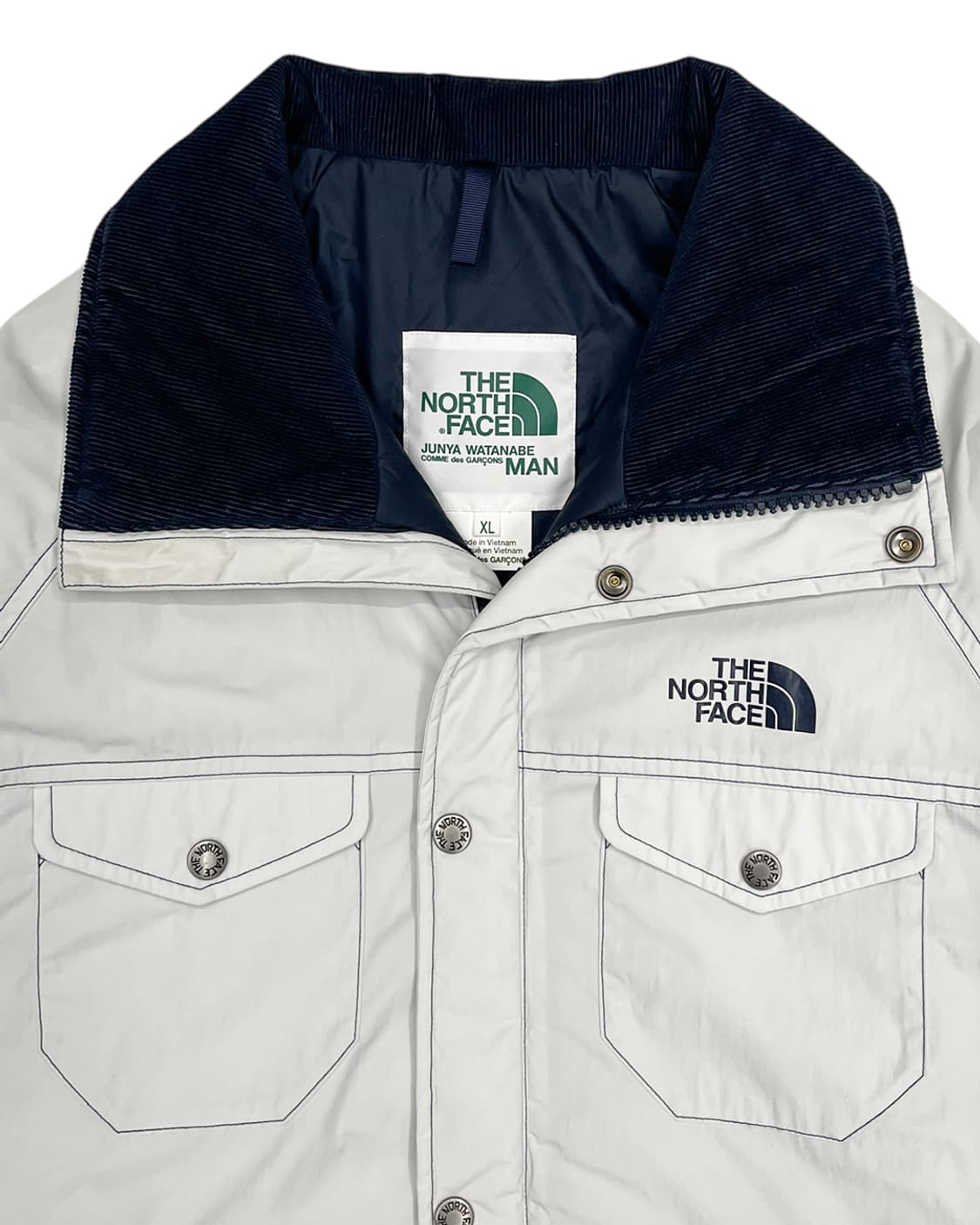 준야 와타나베 x 더 노스페이스 AD2018 화이트 집업 블루종 상품이미지8