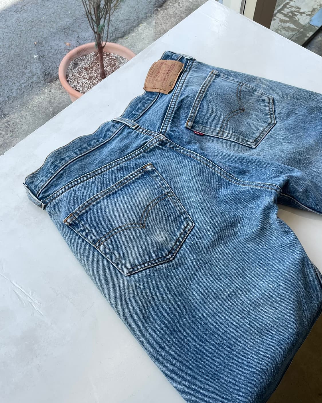 90s USA Levi’s 501xx (555 factory) 35x36 상품이미지6