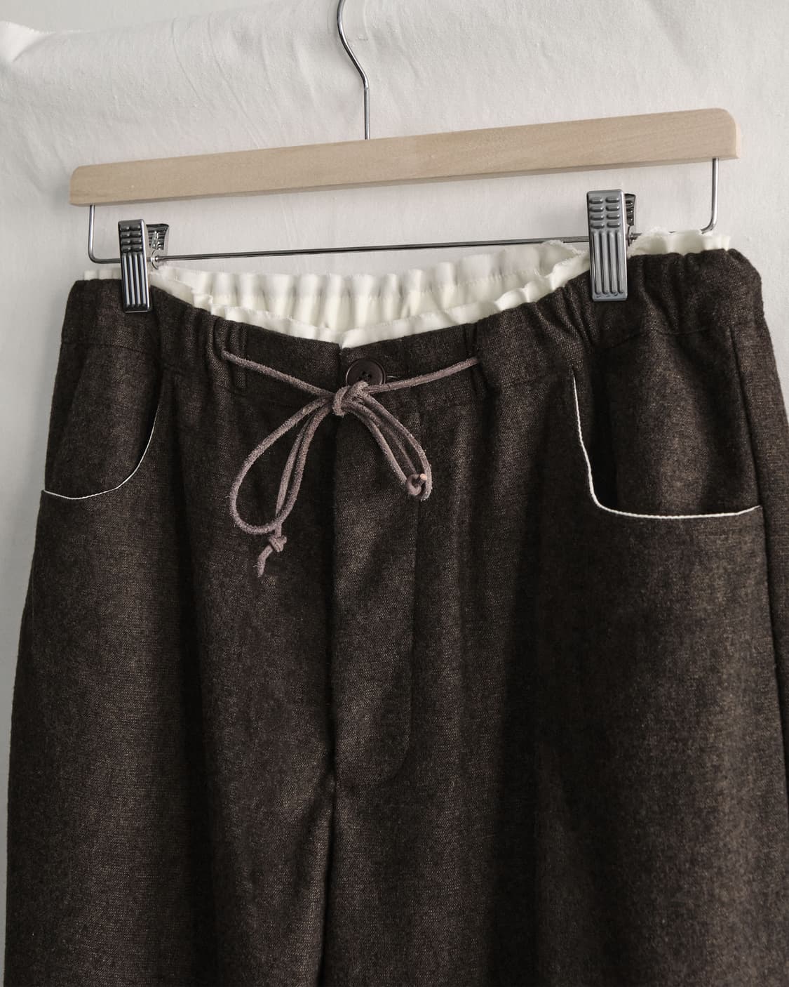 sea salt 씨솔트 울 파자마 팬츠 브라운 2 사이즈 상품이미지4