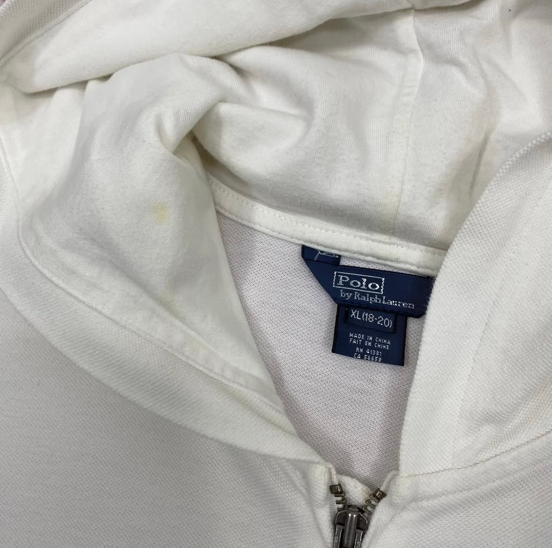 폴로 화이트 빅포니 후드집업 상품이미지2