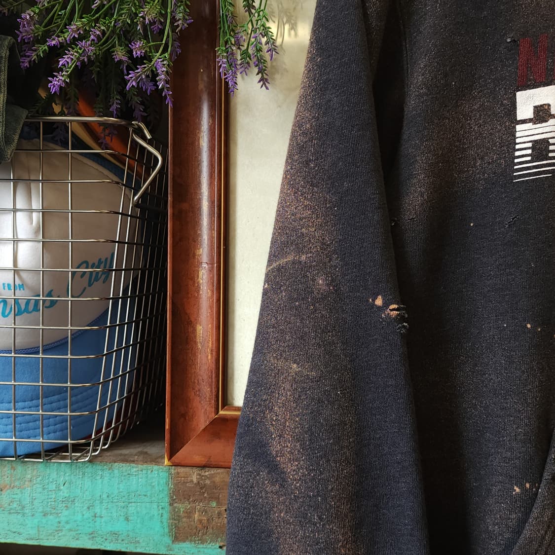 90s 러셀 후드 빈티지 스웻셔츠 러셀 썬페이딩 후드 불독 s 상품이미지6