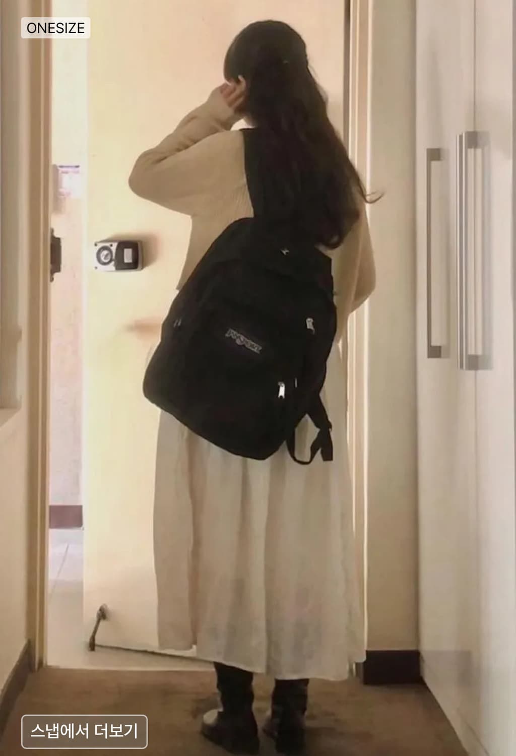 잔스포츠 빅스튜던트 빅사이즈 백팩 가방 블랙 상품이미지3