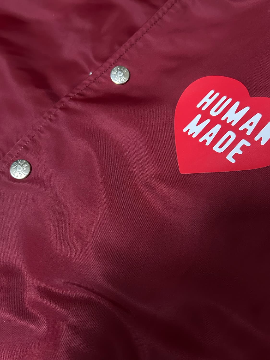 휴먼메이드 나일론 스타디움 자켓 버건디 S 상품이미지4